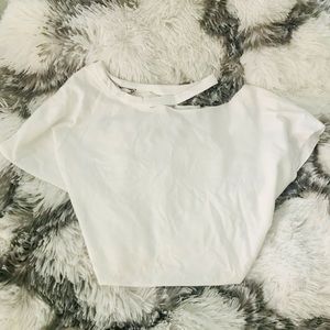 Drop shoulder, cut off tee